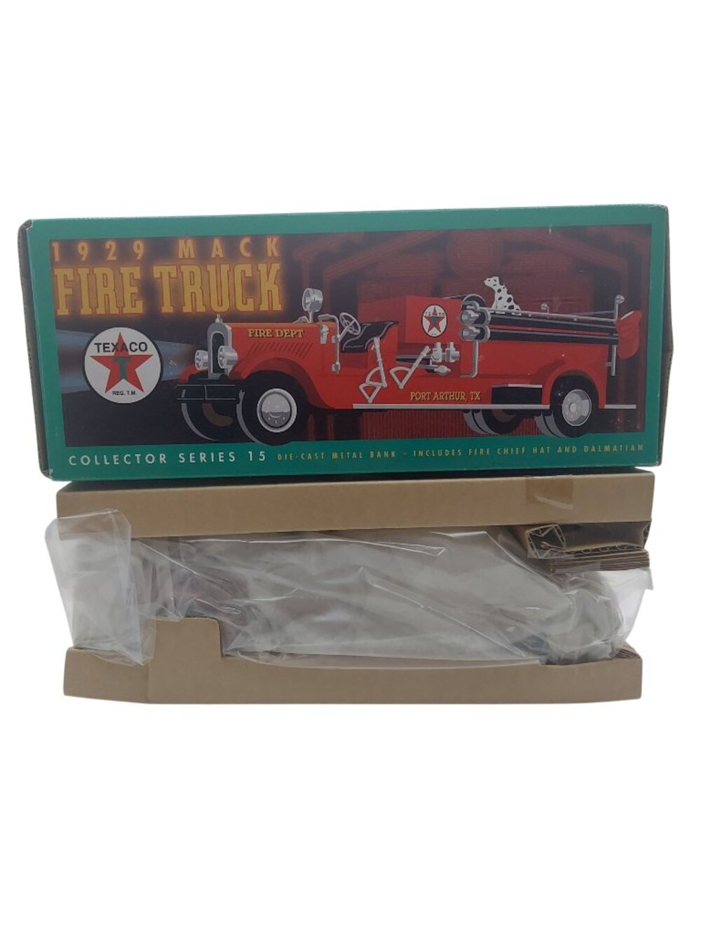 1929 Mack Texaco Fire Truck Die Cast Metal Bank Collector Series 15 Ertyl F415